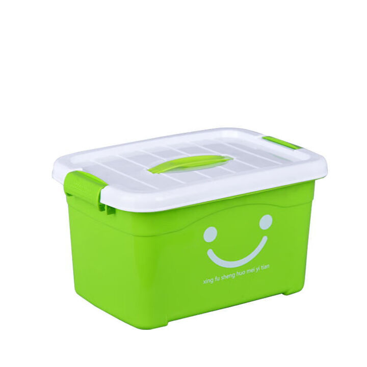 透明手提，多彩生活 嫩绿色收纳三件套让日常整理变轻松